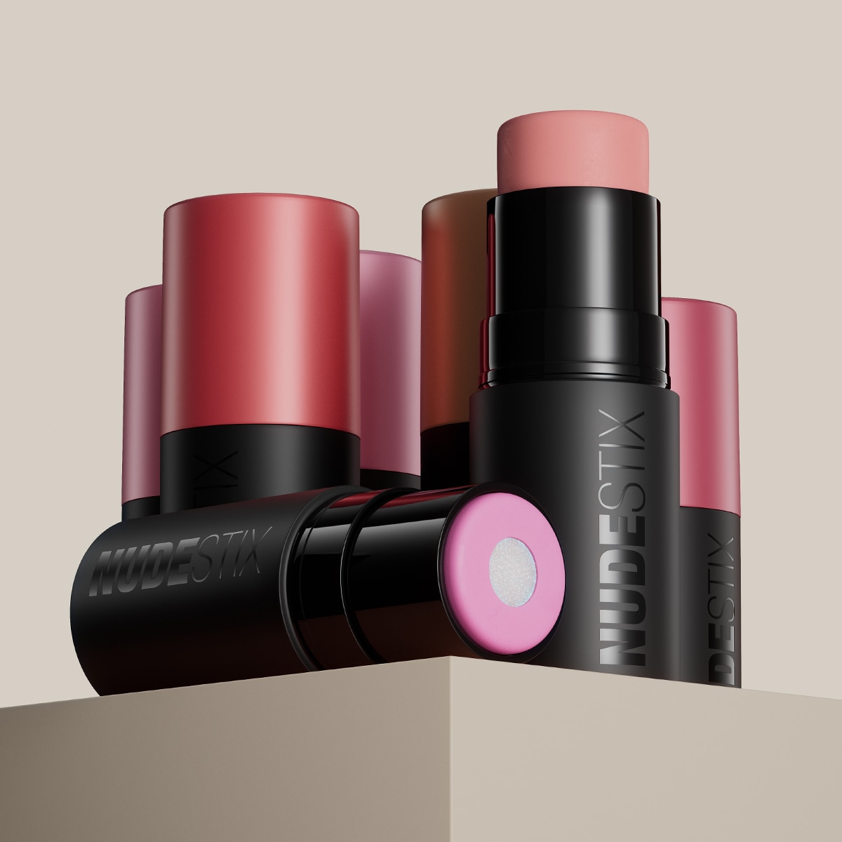 NUDIES MATTE + GLOW CORE ALL OVER FACE BLUSH COLOR (RUBOR MULTIUSOS EN CREMA)